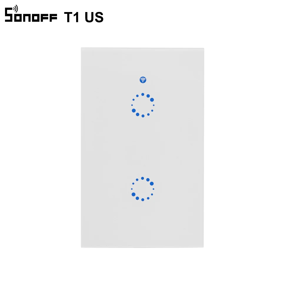 Sonoff T1 US Smart Wifi настенный выключатель света 1 2 3 Gang Touch/WiFi/315 RF/APP удаленный умный дом