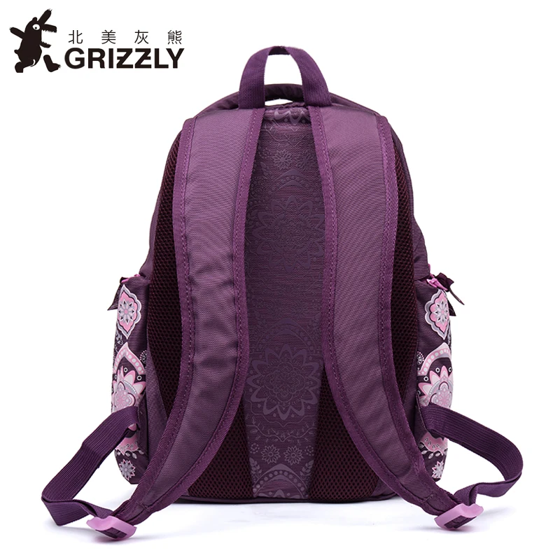 Модные детские рюкзаки GRIZZLY школьные сумки для девочек водонепроницаемые и