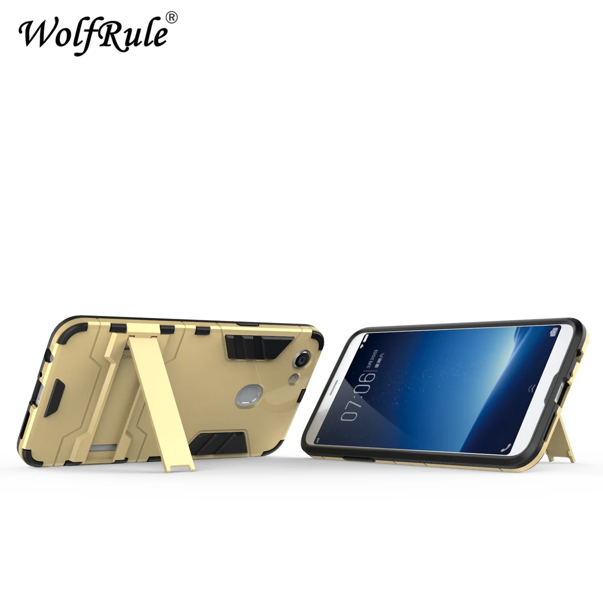 Wolflule для покрытия OPPO A73 чехол A73T силиконовый резиновый робот Броня Твердый на