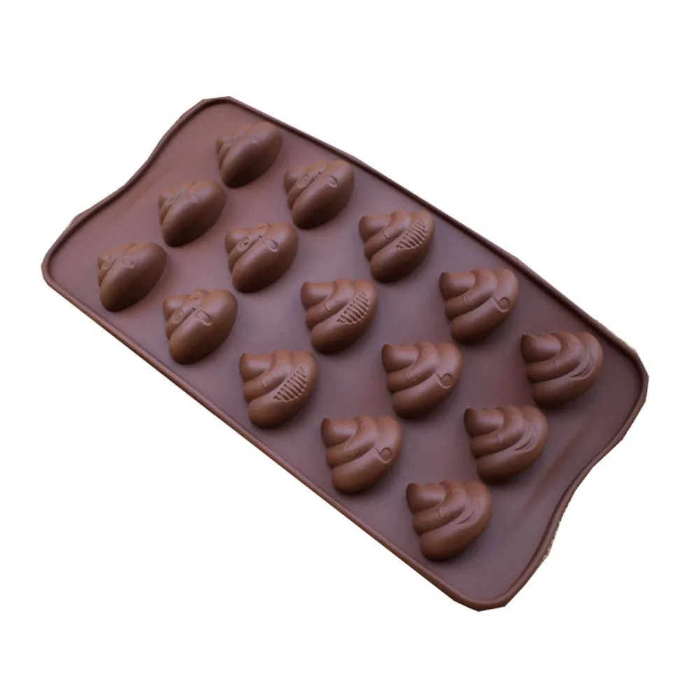 2Pcs Funny Silicone Defecate Bake Mold Cake Fondant Chocolate Cookies Candy DIY Decorating Baking Tools Nonstick Bakeware | Дом и сад