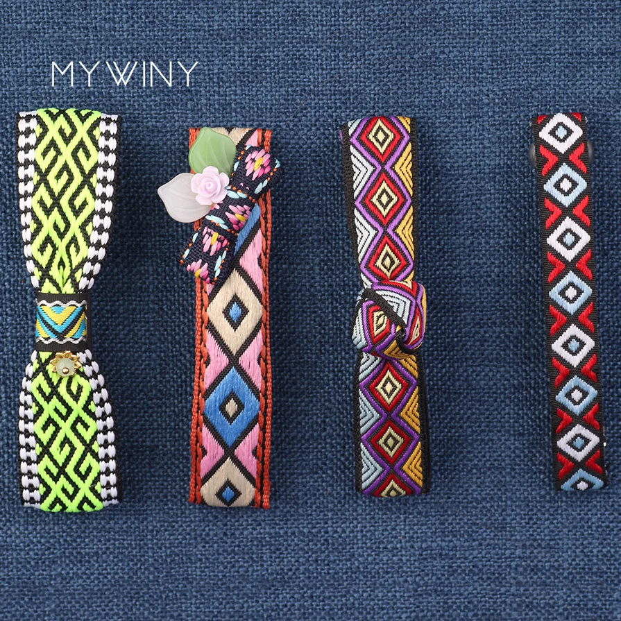 Grain designFashion embroidery ethnic hair clip colorful fabric vintage jewelry |