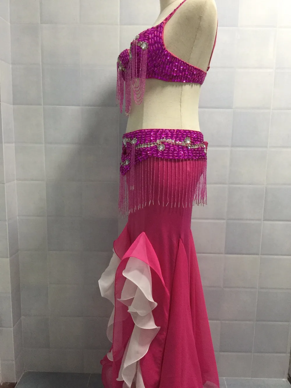 Костюм для танца живота Bellydance индийский цыганский костюм одежда с бюстгальтером