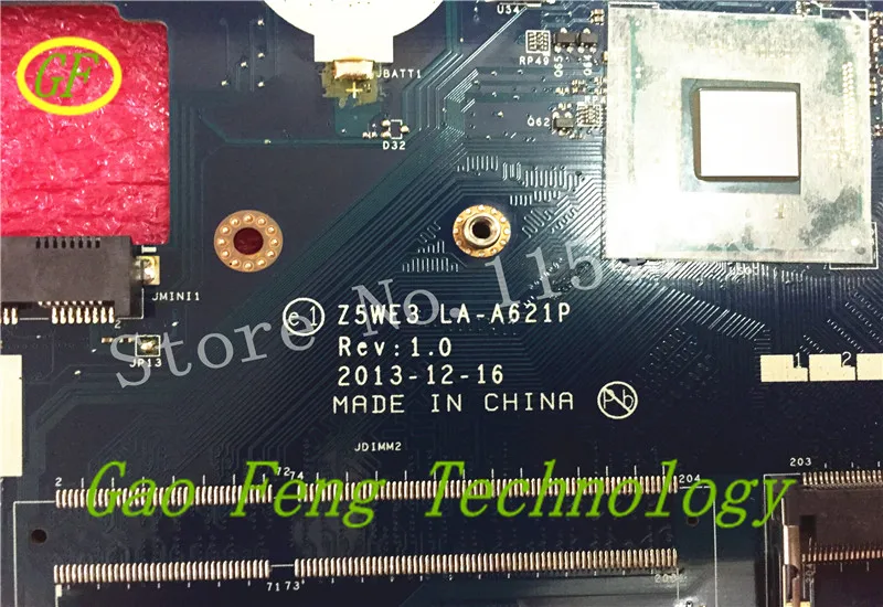Материнская плата для ноутбука Acer aspire E1-510 материнская Z5WE3 LA-A621P NB.C3911.001 SR1SF N2920 DDR3