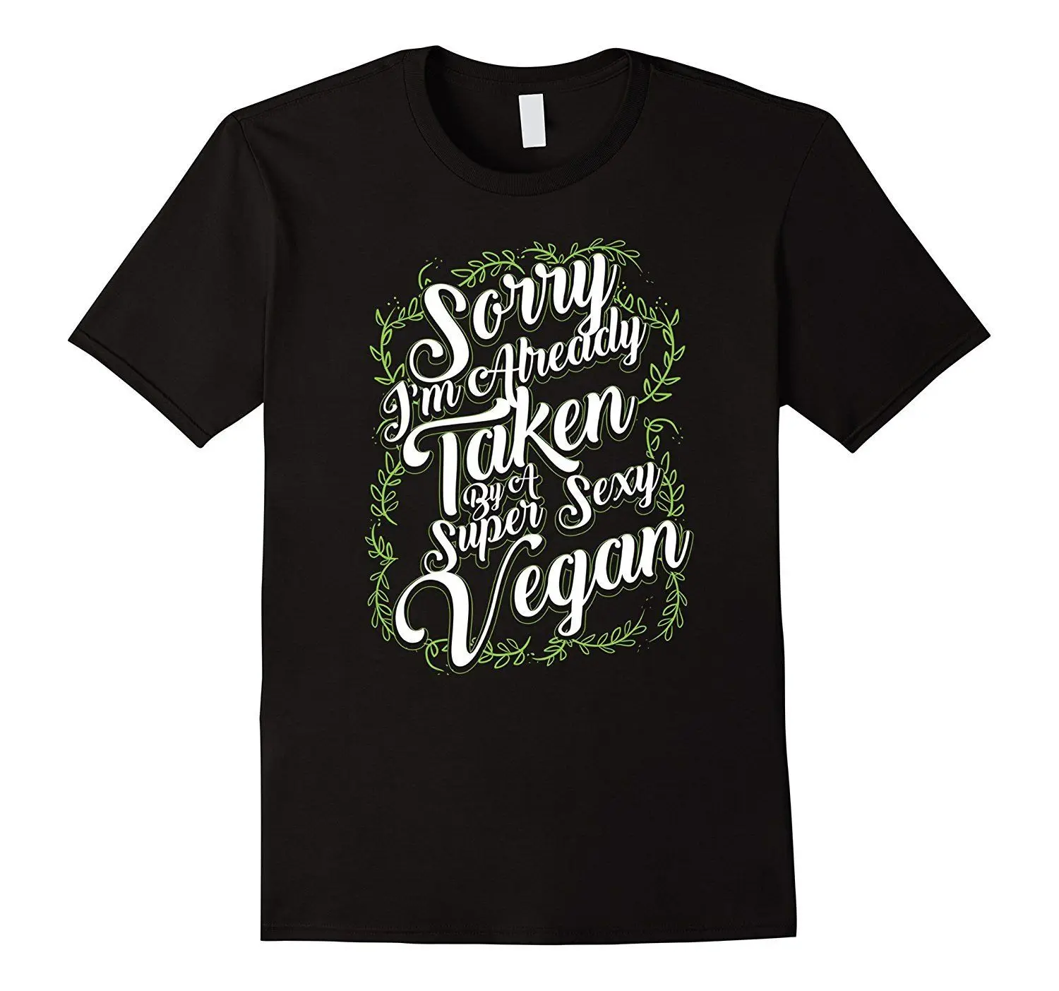 Mens Sorry Im уже взят супер сексуальная веганская Футболка XL BlackFunny tee shirts|Мужские