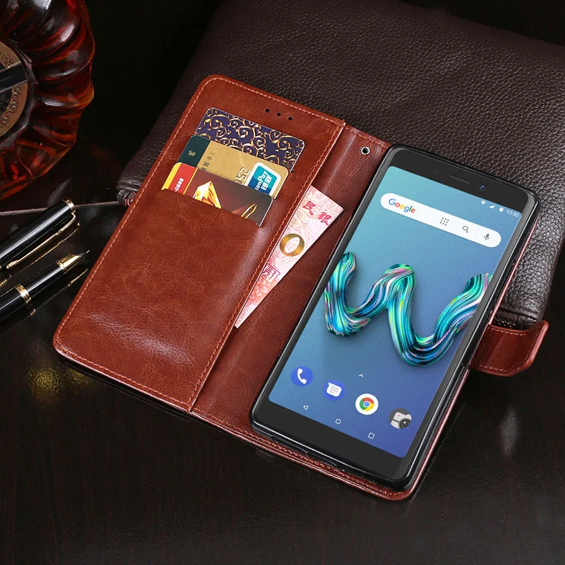 Wiko Tommy 3 чехол Роскошный кожаный флип для Tommy3 защитный телефона задняя крышка Wallet