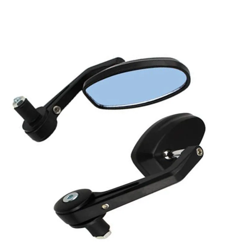 Черные мотоциклетные Задние Зеркала 7/8 дюйма для BOBBER CLUBMAN CAFE RACER BUELL|handle bar end mirrors|bar