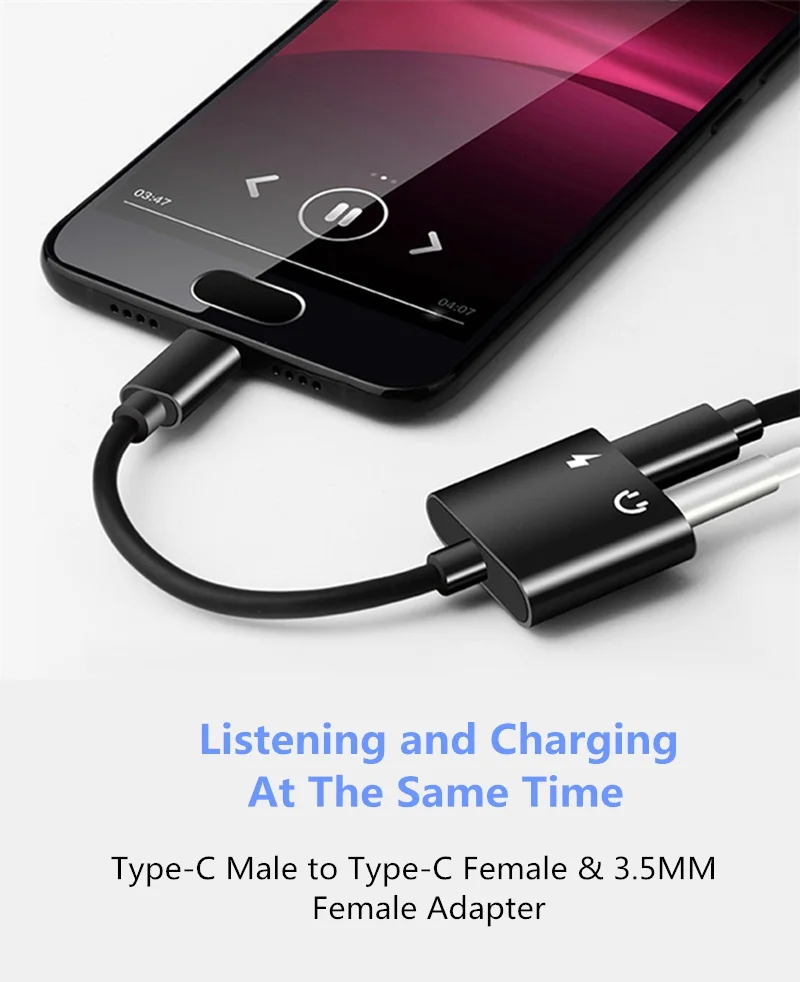 Для Leeco Le Max 2/Pro 3 S3 Тип usb C до 5 мм разъем для наушников адаптер Aux аудионаушники с