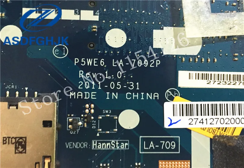 Оптовая продажа материнской платы для ноутбука Acer aspire 5250 E443 LA-7092P MBRJY02001 MB.RJY02.001 E350