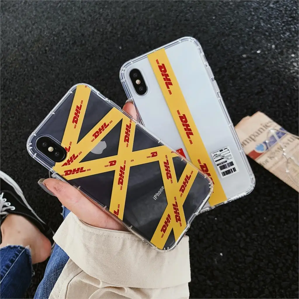 Простой персональный чехол для телефона с узором Dhl Для Iphone X Xs Max Xr 10 8 7 6 6s Plus