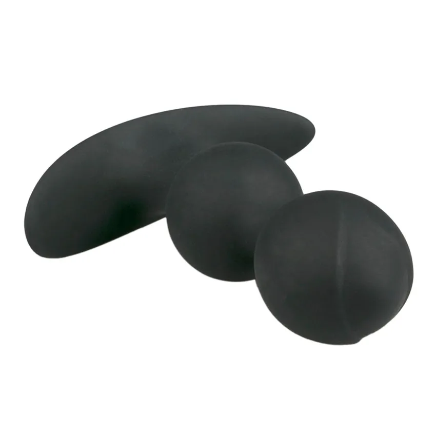 Анальная пробка силиконовый двойной мяч удобный массажер простаты женские секс