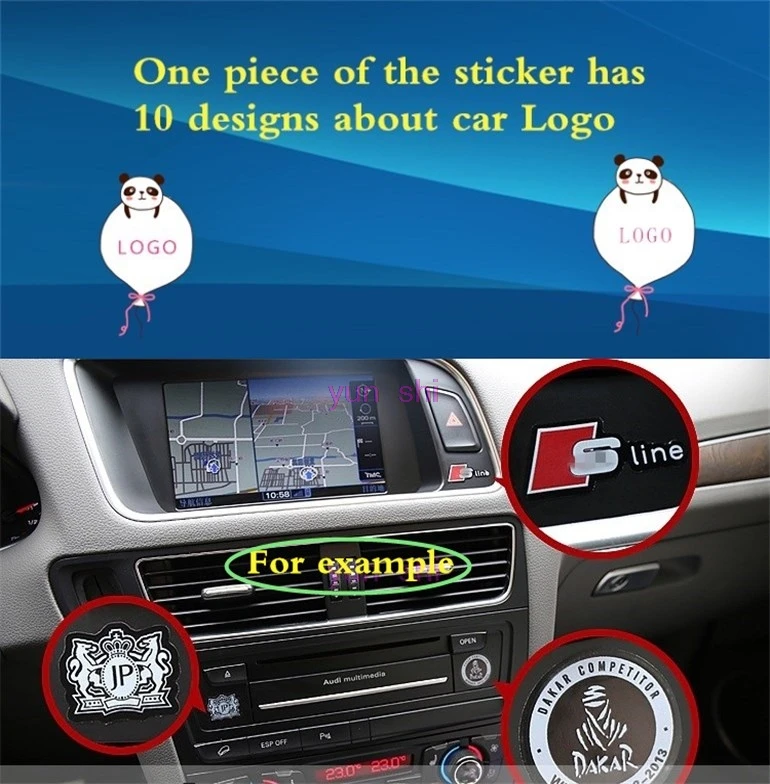 DIY 10 Конструкции Автомобиля Логотип Автомобилей Марки Стикеры Украшения для