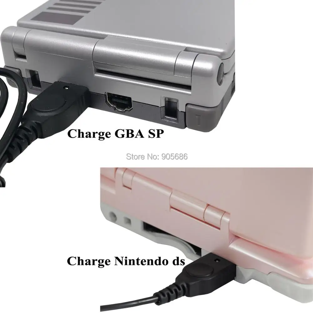 EXLENE 2 шт 1,2 м USB кабель для зарядного устройства для nintendo DS GBA SP Gameboy Advance SP