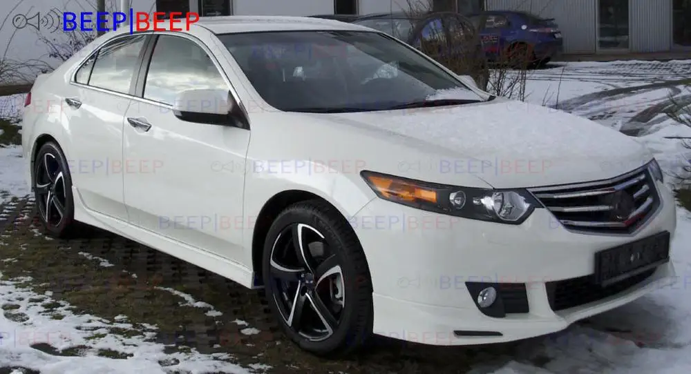 Аэродинамическая накладка чехол для Honda Accord 8 2008-2011 на передний бампер ABS пластик