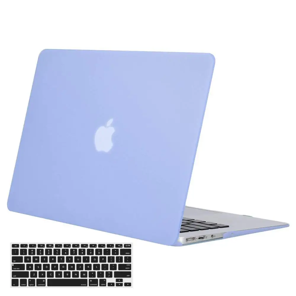 MOSISO кристалл/матовый чехол для ноутбука Apple Macbook Air 13 A1932 ноутбука чехол для Mac Air 13 дюймов модель A1466 A1369 - Цвет: Serenity Blue