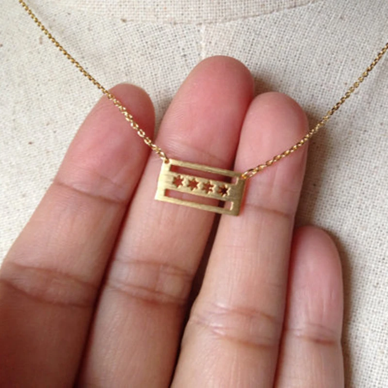 Простая Милая Бриллиантовая подвеска Чикаго 10 шт. милое бриллиантовое ожерелье