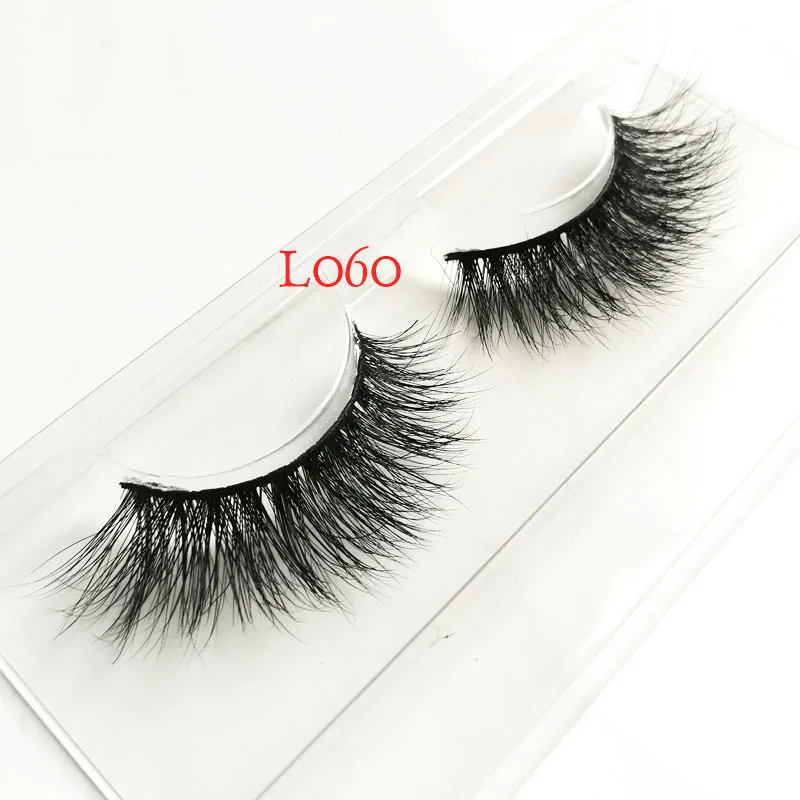 3d норковые волосы поддельные ресницы 100% толстый натуральный мех норки накладные