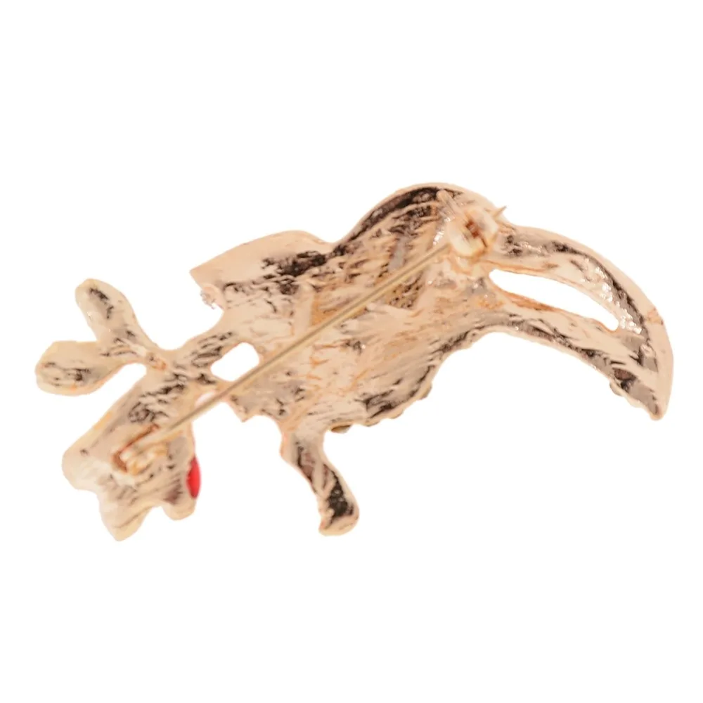 Стразы броши Тукан для женщин и мужчин брошь в форме птицы заколки на лацкан