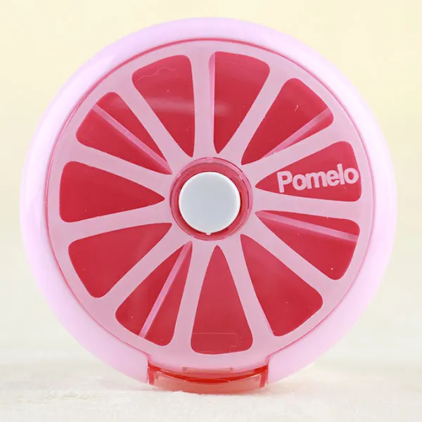 7 дней милый мини портативный недельный контейнер для таблеток вращающийся