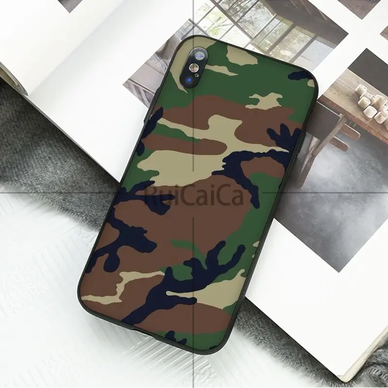 Ruicaica Камуфляжный узор камуфляж военный армейский цветной мягкий чехол для телефона для Apple iPhone 8 7 6 6S Plus X XS MAX 5 5S SE XR чехол - Цвет: A5