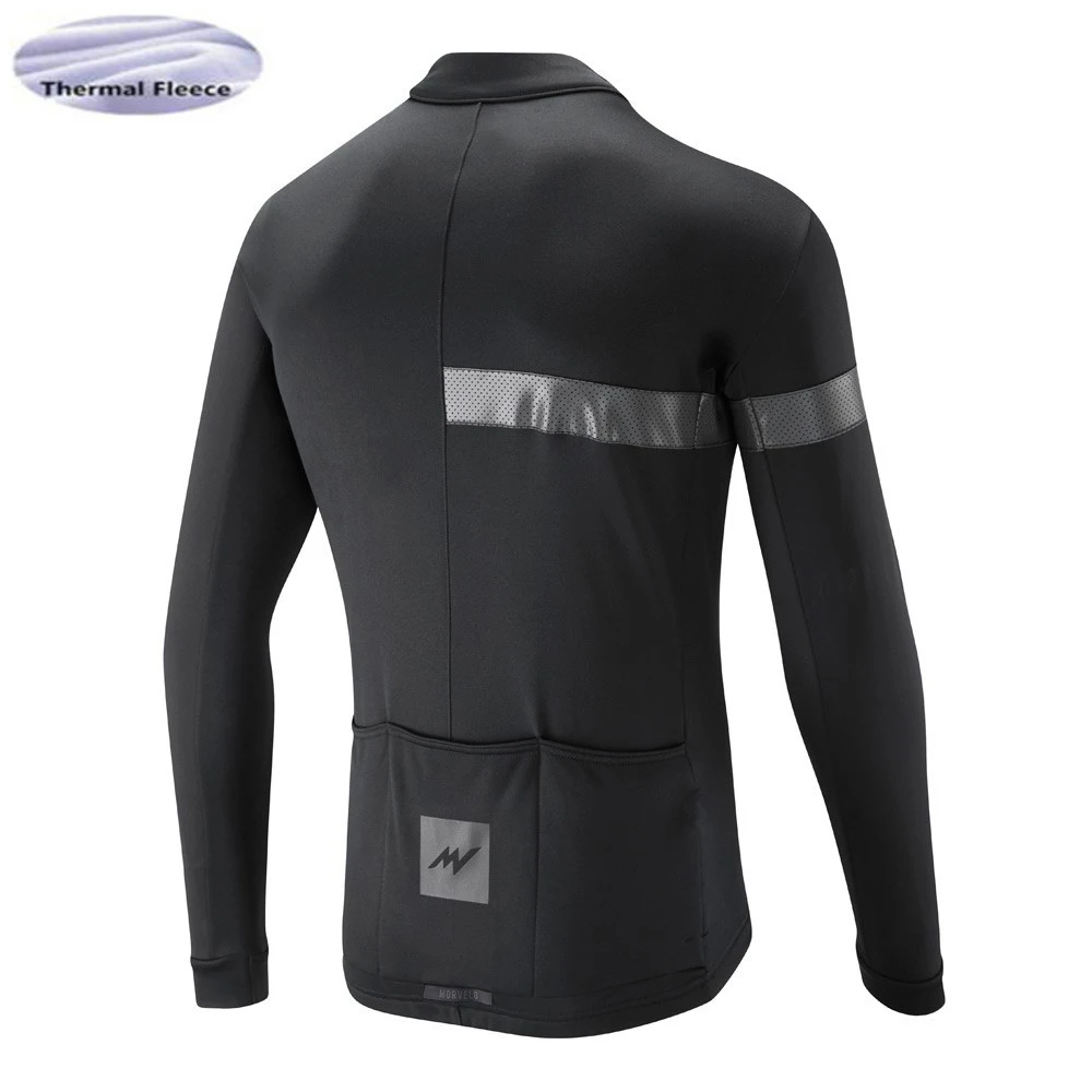 2018 зимние Термальность на флисе для мужчин велосипед с длинным рукавом Велоспорт