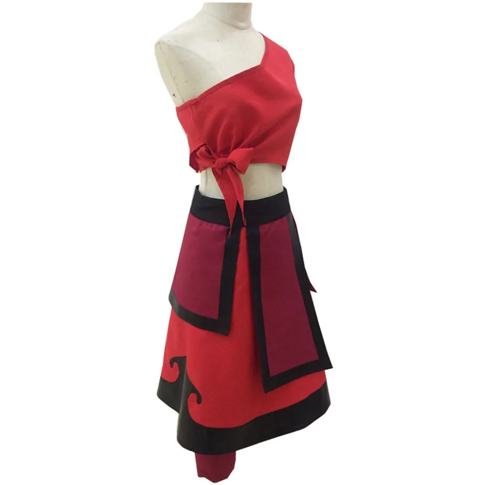 Красное платье Katara косплей AvatarThe последний взрослый сделанный на заказ топ юбка