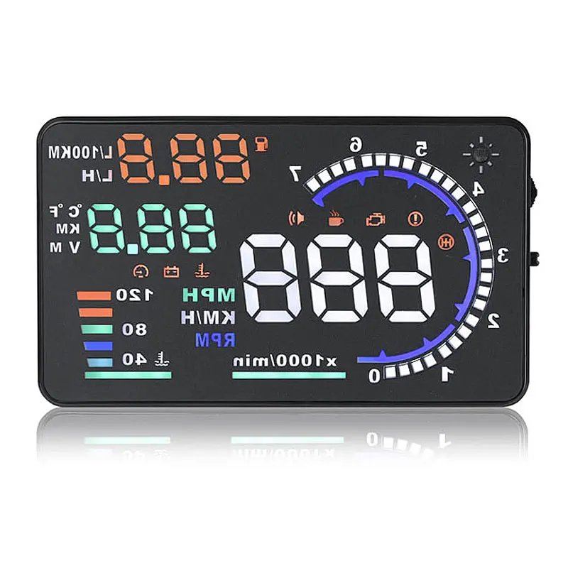5 дюймов OBD HUD Автомобильный дисплей лобовое стекло проектор бортовой компьютер hud