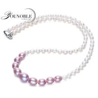 real choker freshwater half pearl necklace for womenwhite gradient small pearl necklace girl birthday gift