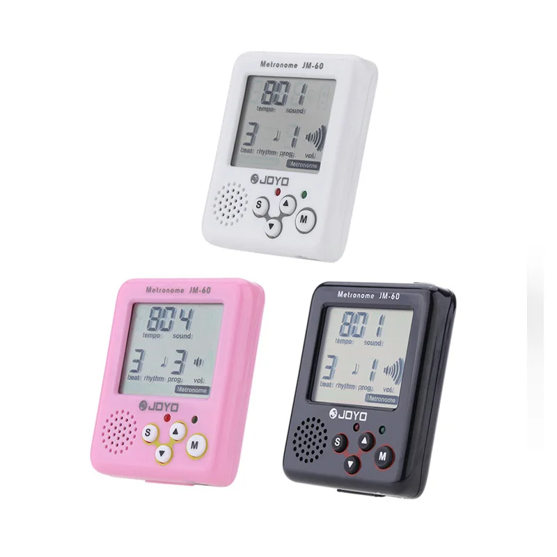 

JOYO JM-60Digital Metronome Mini Portable Rechargeable Clip-on Electronic Metronome Tone Generator Tuner for Guitar Violin