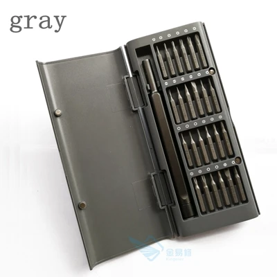 gray 10 компл./упак. ежедневно Применение отвертка комплект 24 точность магнитные биты DIY Отвертка Набор для callphone камера Умный дом - Цвет: gray