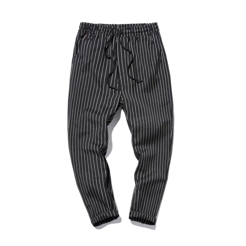 Privathinker Для мужчин Striped Joggers брюки Повседневное зауженные модные мужские Harajuku 2018