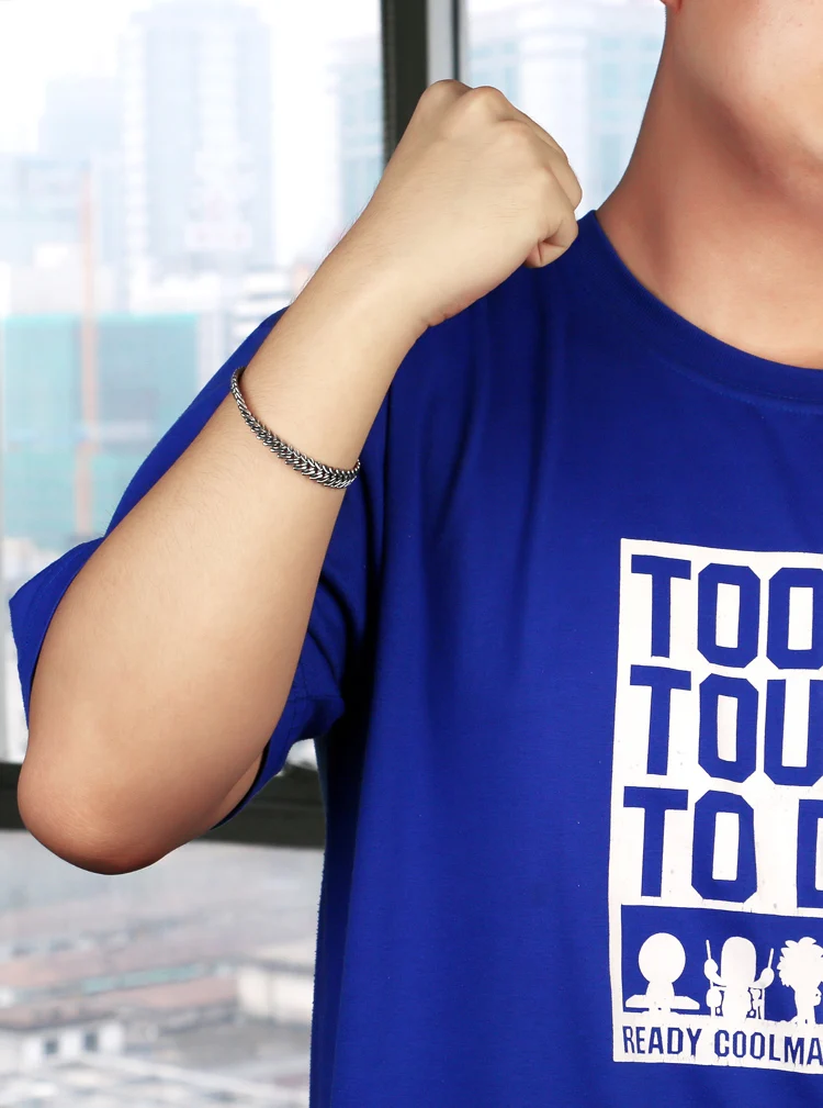 Для мужчин 925 пробы серебро браслет специальные ожерелье с подвеской в виде змеи