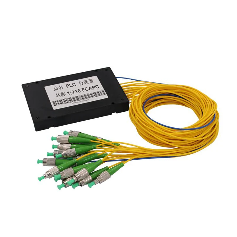 

FC APC PLC 1X16 Fiber Optic splitter Box With FC APC conector PLC 1X16 FC APC Single Mode ABS Optical Splitter Free shipping