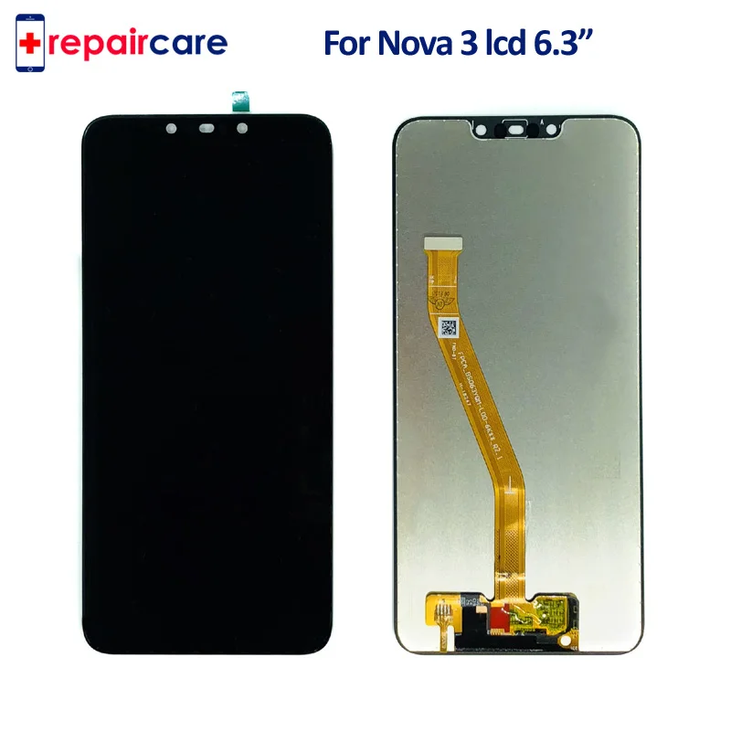 ЖК дисплей с рамкой для Huawei Nova 3 сменный сенсорный экран 6 дюйма дигитайзером в