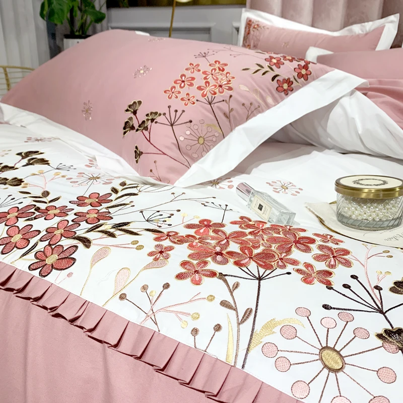 4 шт. хлопок постельное белье Комплект комплекты постельного белья с