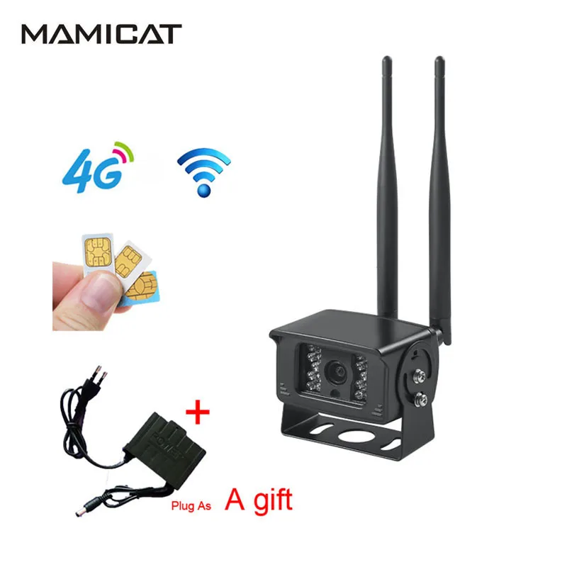 Full HD 1080P 4G sim-карта Wi-Fi ip-камера ONVIF металлический чехол Мини наружная CCTV камера безопасности s 128G слот для sd-карты