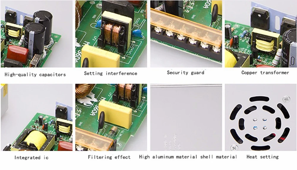 DC5V 2A 5A 6A 8A 10A 20A 30A 40A 60A светодиодный выключатель питания трансформатор, постоянный ток светодиодный адаптер питания