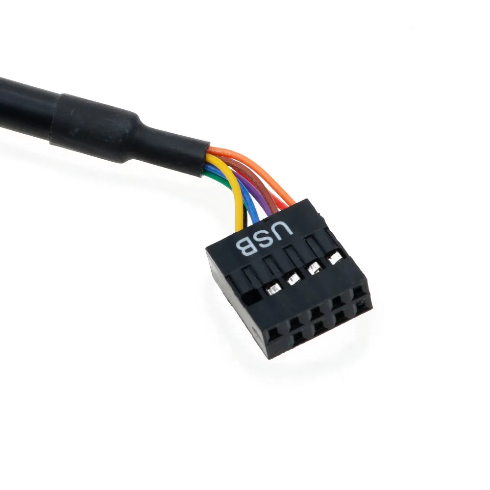 YuXi черный 19/20 Pin USB 3 0 Женский к 9 2 Мужской материнской платы заголовок адаптер Шнур