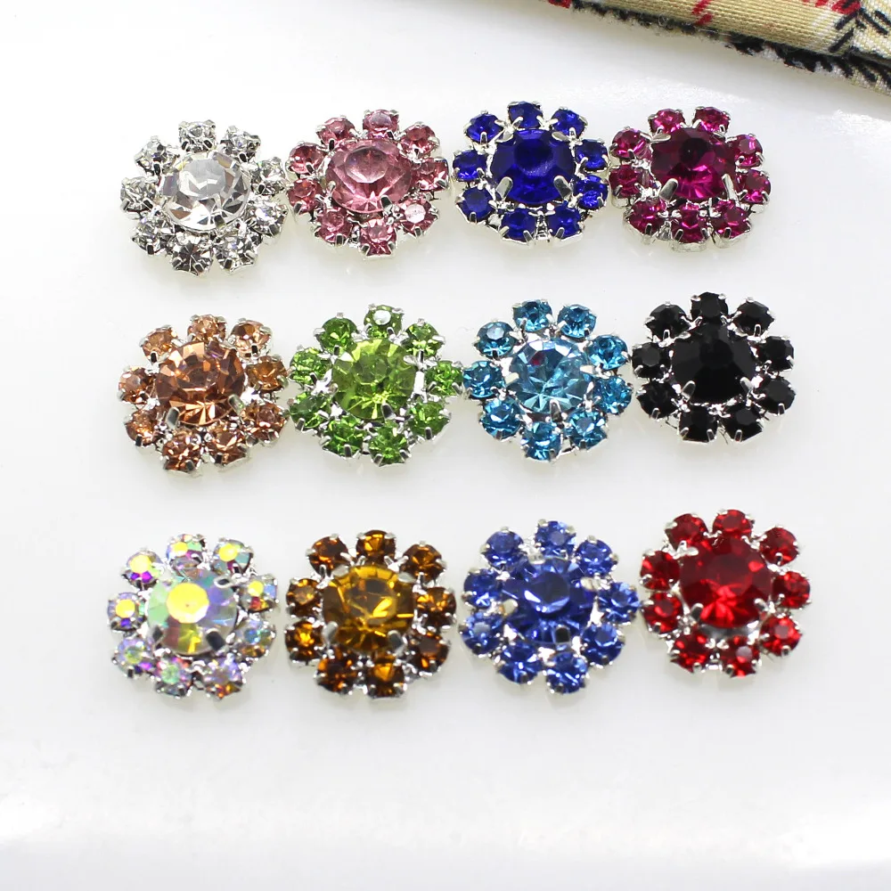 Пуговицы декоративные с плоским основанием 12 цветов мм 10 шт./лот | Дом и сад