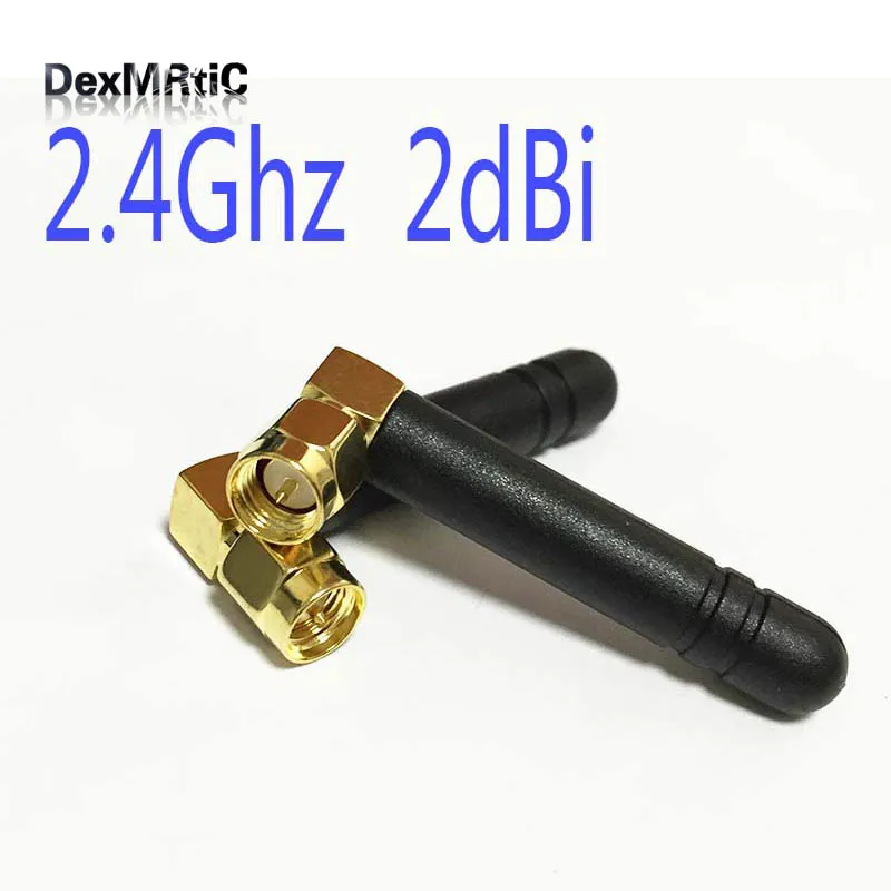 Антенна 2 4 ГГц штекер SMA прямоугольный разъем дБи модуль антенны Wi Fi Новая