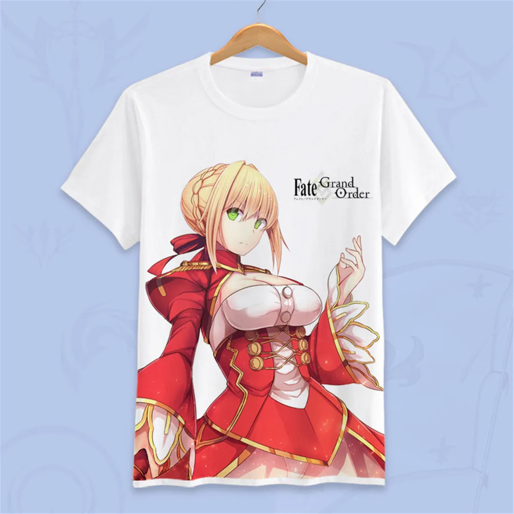 Новая футболка для косплея аниме Fate zero/Fate ubw/Fate stay night saber curse emblem King Arthur Knight Мужская