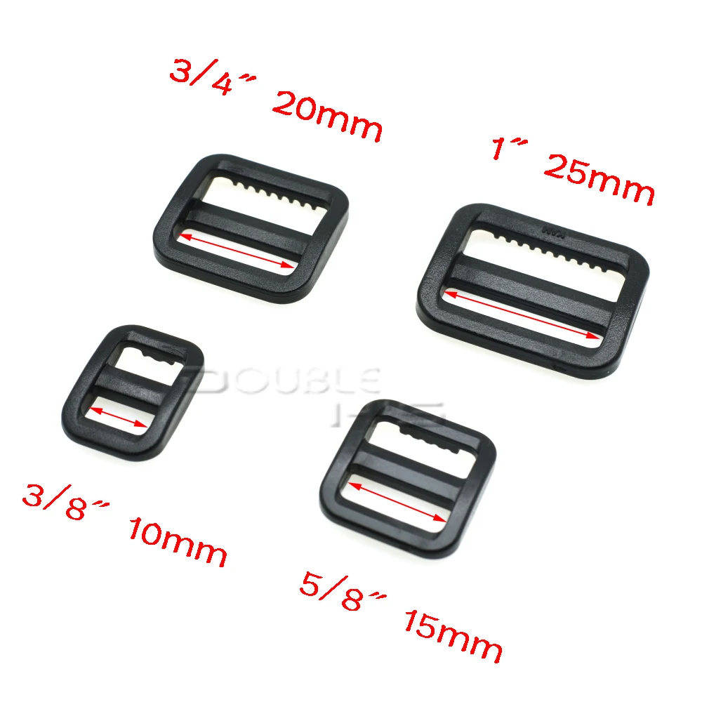 Пластиковый слайдер Tri Glide регулировать пряжки более широкий стиль лямки рюкзака