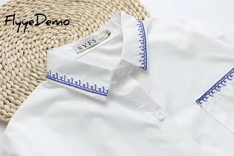 4XL Большие размеры корейский стиль белая рубашка женские топы Повседневная