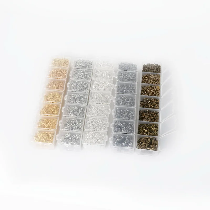 Бесплатная доставка! 2000 шт выбор цветов покрытые открытые кольца 3 мм-10 мм