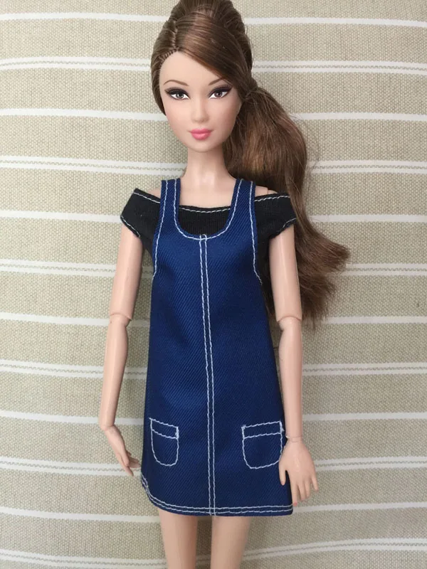 Tshirt and dress Платье для куклы Одежда для куклы BBI283 - Цвет: Tshirt and dress