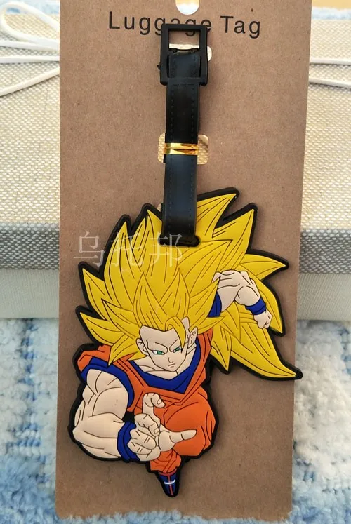 Dragon Ball Аниме аксессуары для путешествий багажная бирка на чемодан ID адрес портативный держатель тегов багажная этикетка Новинка - Цвет: 1021