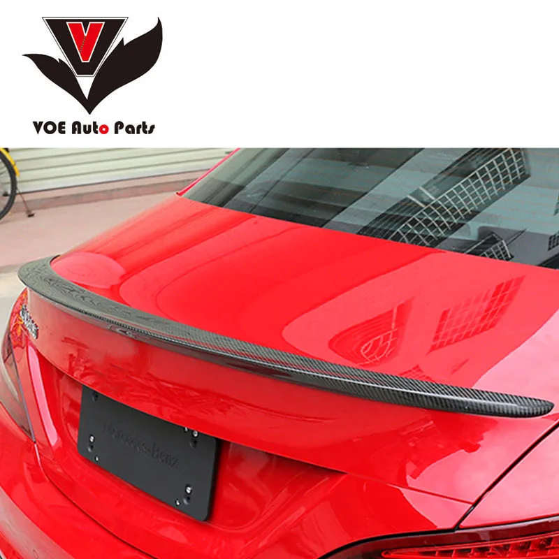 

W117 Carbon Fiber Gloss Black Rear Wing Lip Spoiler for Mercedes-Benz CLA45 W117 C117 CLA180 CLA250 CLA200 2013+