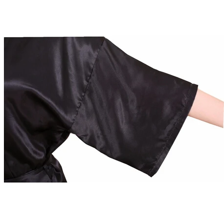 Сексуальный Атласный халат RB030 большого размера кружевной банный идеальный