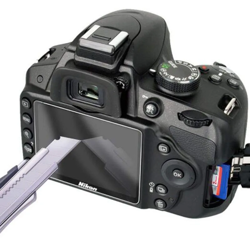Закаленное защитное стекло для Nikon D5100 D5200 DSLR камера ЖК дисплей Защитная пленка