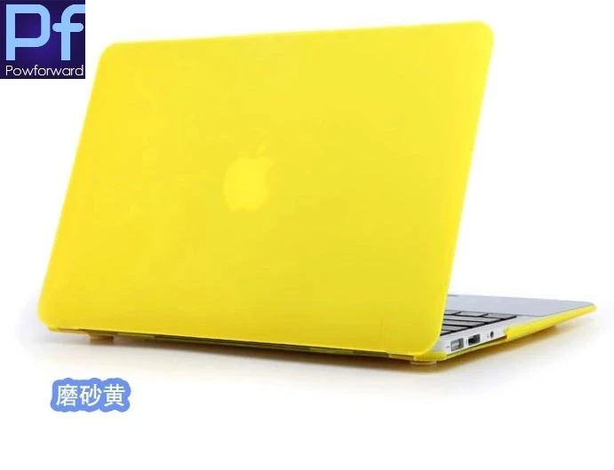 3 в 1 Кристальный \ Матовый Прозрачный чехол для Apple Macbook Air Pro retina 11 12 13 15 для Macbook Air 13 чехол для ноутбука - Цвет: Matte yellow