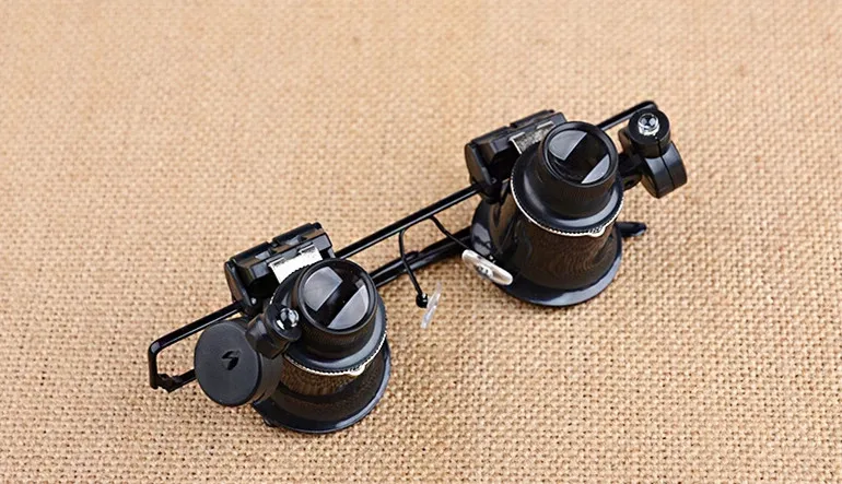 20X профессиональная лупа для ремонта часов светодиодный Ной подсветкой |